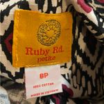 Ruby Rd. Women’s Size 8 petite Button Up Collared Jacket Shirt 3/4 Sleeves Black Photo 4