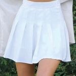 SheIn Pleated White Skirt Photo 0