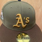New Era Cap Hat club Rushmore saucy Oakland athletics battle of the bay World Series size 7 1/4 brand new  Photo 0