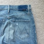 NWT MOTHER Superior The Tune Up Hover Cuff GTFO Wash Gold Label Jeans Blue Size 28 Photo 4