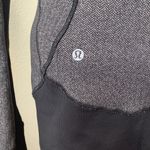 Lululemon Daily Practice Jacket Heathered Herringbone Black Gray Full Zip Sz 8 Photo 8