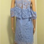 Francescas Miami dress size large Open Cold Shoulder Cecile Oxford Blue Lace Photo 7