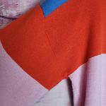 KULE THE CASPIA STRIPED SWEATER SILK CASHMERE KNIT BLEND SMALL Red Photo 3