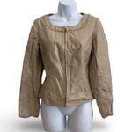 Latina Life Metallic Gold Zip Jacket Size 8 Photo 0