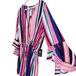EXPRESS  Multicolor Striped Flowy Lightweight Romper Women's Small NWT Photo 4