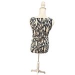 Diane Von Furstenberg  (DVF) Geometric Sleeveless Top, Size 2 Photo 2