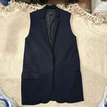 Rag and Bone  Francois Womens Oversized Navy Wool
Vest XSmall Photo 0