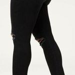 Good American NWT  Good Legs Step Hem Distressed Jeans Black141 Size 10 | Fits 16 Photo 1