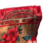 Oscar de la Renta VINTAGE  Scarf silk red and brown Photo 1