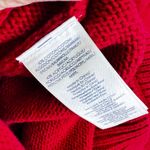 CHAPS y2k  Women's XL Red Fair Isle Knit Crew Neck Long Sleeve Sweater christmas Photo 4