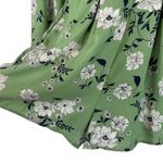 Mi Ami Small Romper Shorts Floral Pleated Square Neck Long Sleeve Lined Keyhole Photo 2