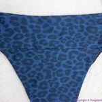 NEW Acacia Mateo bikini‎ bottom leopard animal print blue Amur, S Blue Photo 5