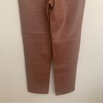 Wilfred EUC Brown Vegan Leather Snake Skin Print High Rise Straight Pants 6 Photo 8