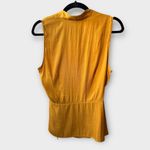Banana Republic Mustard Yellow Wrap Sleeveless Top – Size M (NWOT) Photo 3