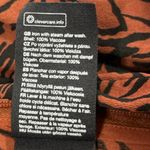 & Other Stories & Other Stories Brown Smocked Animal Zebra Print Square Long Sleeve Crop Top 0 Photo 8