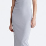 Calvin Klein gray Modern Stretch Tank dress Womans size medium Photo 0