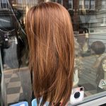 Copper brown Long Freepart Wig Swisslace lacefront Photo 3