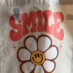 Handmade Sunflower smile distress design tote bag Photo 1