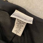 Fashion Bug  Size 10 Layered Black Pink Floral Tulip Ruffle Hem Midi Skirt Zip Photo 8