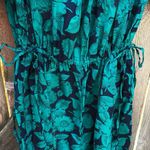 EUC Sundance Grand Bays Floral Jumpsuit Blue Green Size Medium Photo 4