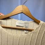 Liz Claiborne  Cream Crew Neck Sweater Photo 3