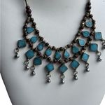 Ethnic Exotic Goddess Turquoise Dangle Vintage Necklace Blue Photo 1