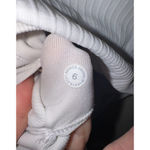 Lululemon Women's  White Ribbed Racerback Tank Top Size 6 Photo 4