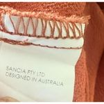 Sancia Midi Dress Medium Rust Mariana Off Shoulder Boho Silhouette Crepe Autumn Orange Photo 5