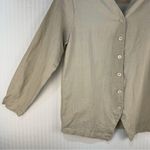 Karen Scott %100 Linen Vintage Blazer Women’s Size Small Classic Neutral Preppy Photo 3