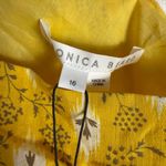 Veronica Beard  Virginia Sun Yellow One Shoulder Floral Tiered Maxi Dress Size 16 Photo 13
