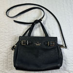 Kate Spade  Black and Gold Pebbled Leather Crossbody Bag Photo 0