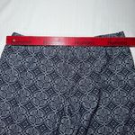 Jude Connally Womens M Wide Leg Pants Navy Blue Geometric Stretch Golf Casual Size M Photo 4