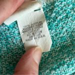 Vintage Centennial Knits Chevron Cap Sleeve 80s Sweater, Teal, White, Size L Blue Size L Photo 8