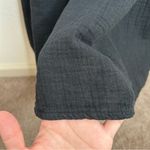 Quince 100% Organic Cotton Gauze Tiered Maxi Dress Black Small Photo 10