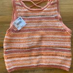 American Eagle Lace-Up Back Sweater Tank Top Photo 0