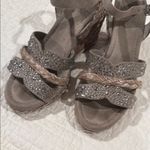 Impo  Brown Wedge Sandals with Ankle Strap Photo 7