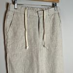 Natural Blue by Visitor cream linen pants Size L Photo 1
