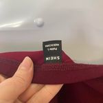 SheIn Elegant Burgundy Women's Pencil Skirt with Slit L Photo 2