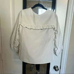Tibi  Ruffle Trim Long Sleeve Blouse Photo 3