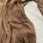 Brown Long Sleeve Casual Dress Photo 2