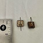 Kenneth Cole blue and silver tone square earrings Photo 4