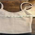 SheIn Cream Two-Piece Ribbed Cropped Tank and Shorts Lounge Set Size XXS Photo 5