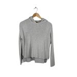 Athleta  Women’s Rest Day Silk Blend Knit Hoodie in Dove Grey Size XS Photo 5