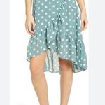 MINKPINK  Misty Polka Dot
Ruffle Wrap Skirt size small Photo 0