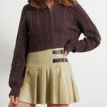 We Wore What  vegan leather pleated skirt Photo 0