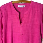 Habitat  Women’s Sz Small Pink Drop Tail Shirt New NWT Tencel Button Down Tunic Photo 1