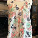 ASTR Lightweight Floral High Low Halter Top Blouse w/ Lace Design - Small Photo 0