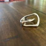 Elegant Sterling Silver Crossover Ring Photo 4