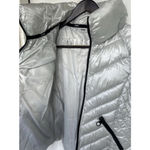 Guess  Quilted Puffer Jacket In Silver Women’s Size Large Lightweight Thick Hike Photo 5