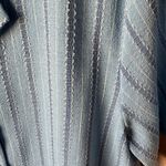 Bonworth Vintage  Light Blue Striped Petite Top medium petite Photo 9